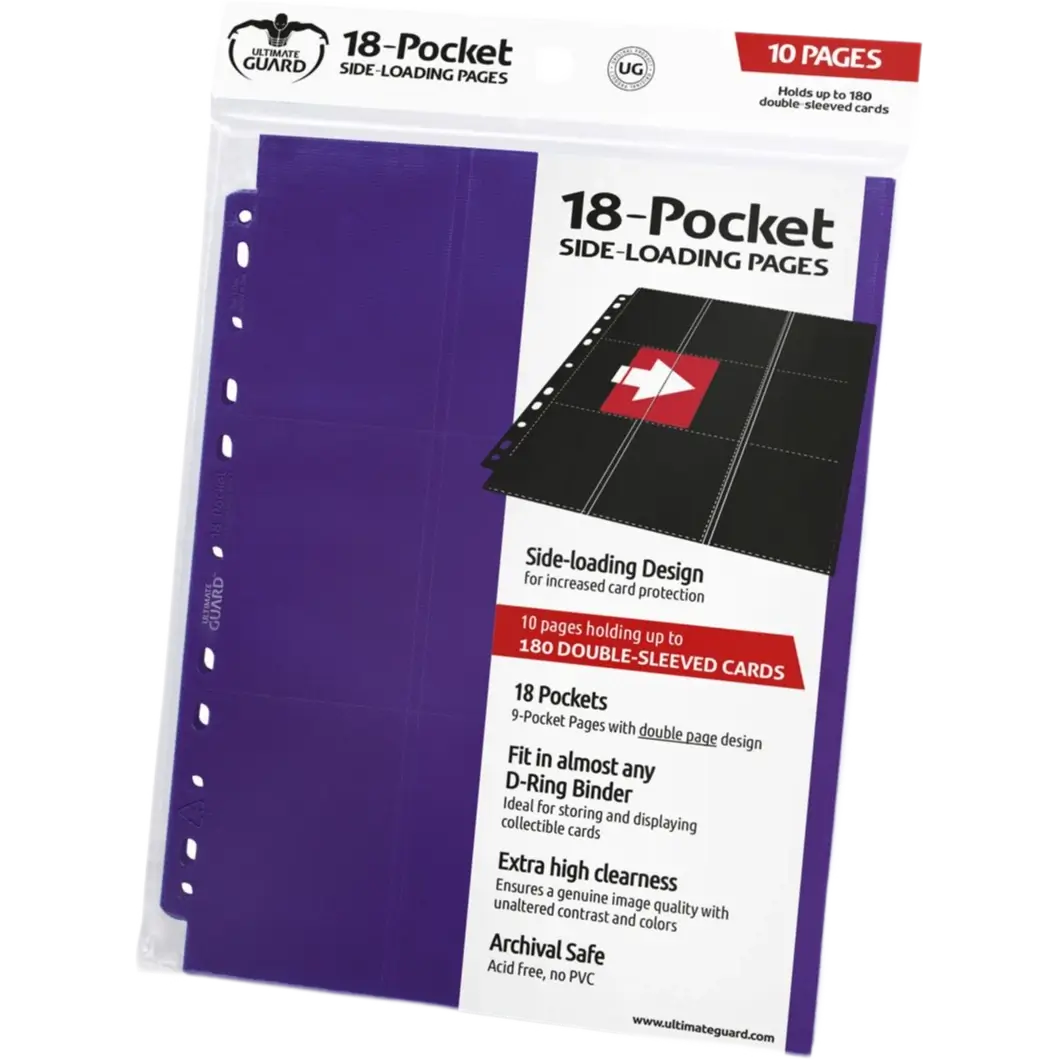 Pages Ultimate Guard Side-Loading 18 Pocket Violett 10 Stk