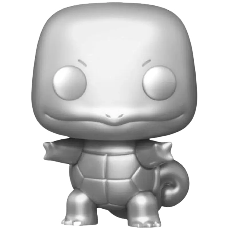 Pokemon Funko Pop Figur Schiggy Silber 504